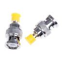 2Pcs BNC male plug to SMA female jack RF adapter connector ME