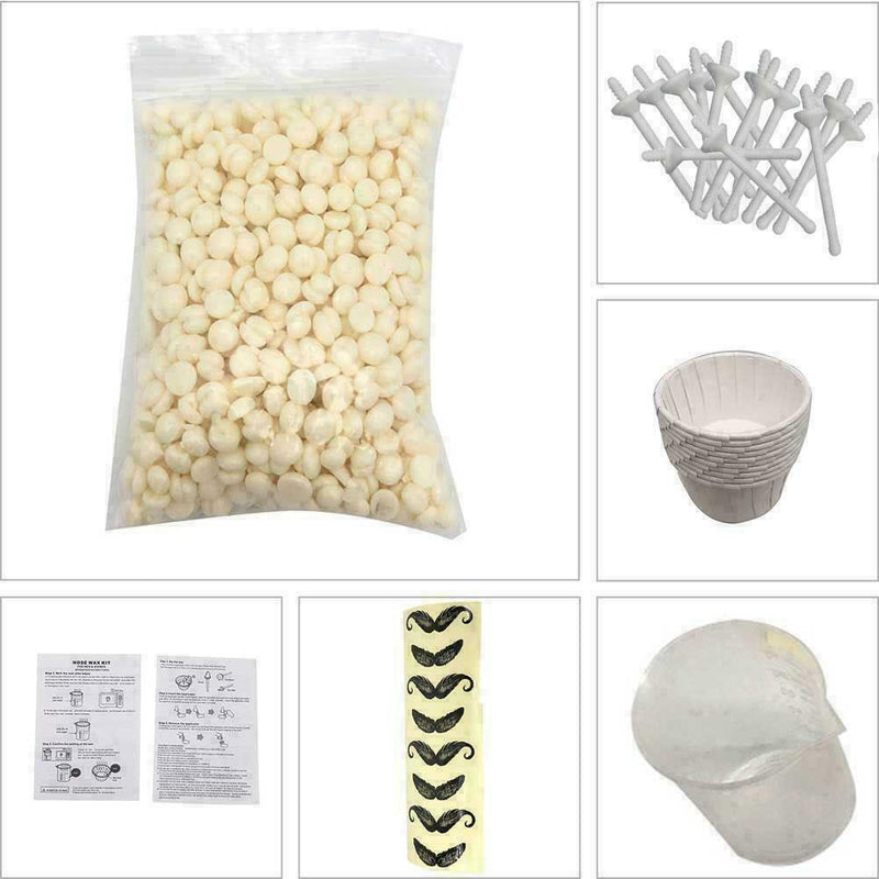 Nose Hair Removal Wax Kit Nasal Ear Hairs Painless Effective Quick Safe Saf P0S5