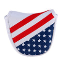 Semicircle Golf Mallet Putter Cover Protector with USA Flag Design