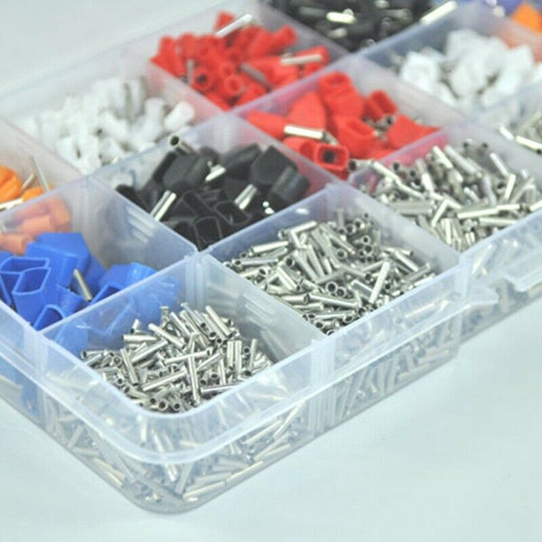 2340Pcs/Lot Mixed Ferrule Kit Electrical Crimp Crimper Cord Wire End Termin H7T1