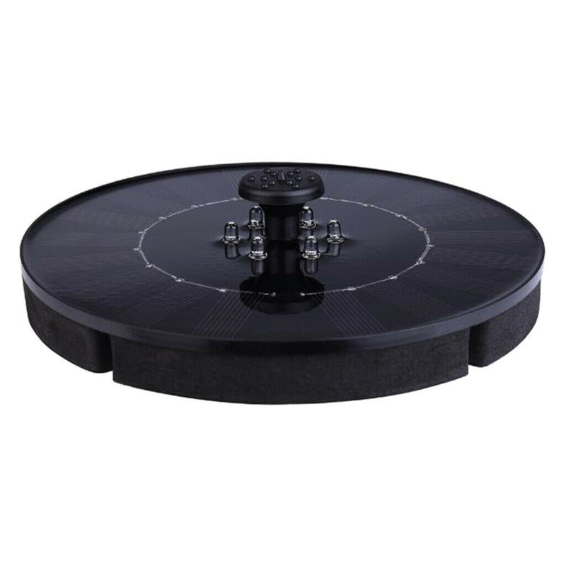 Solar Fountain Pump with LED Lights Water Pump Fountain for Bird Bath,