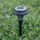 Solar Powered LED Light Pest Bug Zapper Insect Mosquito Lamp Garden Killer L8P0