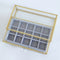 Glass Lidded Jewelry Box Bracelet Keepsake Decorative Display Tray Clear Box
