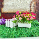 Decorative Vase 16cm Wooden Fence With Foam For Artificial Flower Vase Home Z8U9