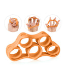 2pcs Pull Rope Set Finger Resistance Band Hand Grip Pull Expander (Orange)