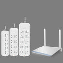 Self-adhesive Desktop Socket Fixer Cable Organizer Needless Punch Free PlugB Gw