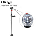 Folding Cane Self Standing Walking Cane Elder Collapsible Lightweight T7H4