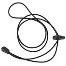 1 Pair Locking Elastic Lace Easy Attachment for Jogging Cycling Racing (Bla