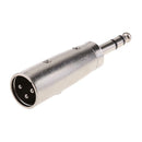 Male XLR to Male 1/4" (6.35mm) TRS Stereo Plug Audio Adapters