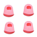 4pcs Silicone Finger Guards Guitar Fingertip Protectors Cap for Ukulele (L)