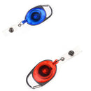 Blue Recoil ID Badge Lanyard Retractable Reel Tag Key Card Holder BeltClip 3C