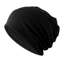 3 Pcs Women's Slouchy Beanie Hat Stretch Solid Chemo Cap Headwear Turban