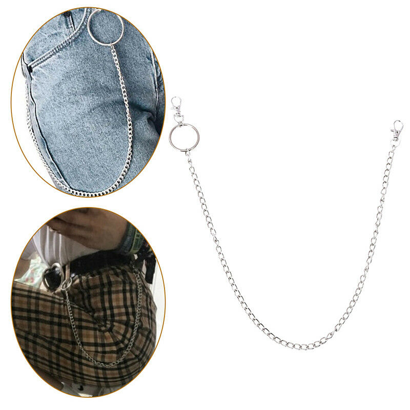Extra Long Strong Metal Hipster Jean Belt Keychain Ring Clip Key Chain Punk Ew