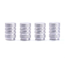 4pcs Sliver Wheel Tyre Tire Valve Stems Air Dust Cover Screw Caps Car Truck Bike