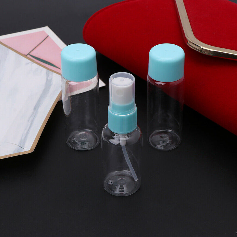 7Pcs Travel Mini Plastic Transparent Empty Makeup Container Bottle Set New
