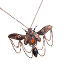 2Pcs Amazing Dragonfly Beetle Shaped Rock Gear Steampunk Pendant Necklace