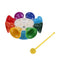 Colorful 8 Note Hand Percussion Bell Handbell for Children Music Education