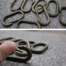 5 PCS Plastic Outdoor Molle Buckle Survival Backpack Carabiner Locking 3C
