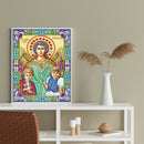 5D DIY Special Shaped Diamond Painting Religious Cross Stitch Kit Decor
