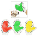 Pet Dog Cleaning Gloves Cat Dogs Bathing Massage Gloves Red