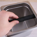Stainless Steel Espresso Coffee Knock Box With Rubber Container Coffee Grou