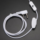 2 Pin Acoustic Tube PTT MIC Earpiece Earphone for Baofeng Retevis Radios