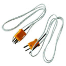2 Pcs K Type 800C Wire Lead Measuring Thermocouple Sensor 1M 3.3Ft L3T5