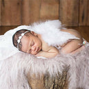 Baby newborn photo shoot costume angel wings photography post angel feather