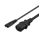 New Power Cord IEC320-C14 TO C13 + C7 Male To UPS Server 3 Pin Female