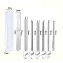 7pcs/set Stainless Steel Paracord FID Set Lacing Stitching Needles And Smoo T6P3