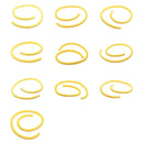 1000x Soft PVC Power Wire Cable Ties Cable Markers No. 0~9 Assortment Yellow