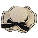 Womens Fashionable Big Bowk Straw Hat Floppy Foldable Roll Up Uv Protect R2O9