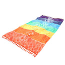 1 x Rainbow Beach Towel Gym Mat Microfiber Swimming Spa Sport Outdoor 150*75cm