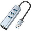 USB 30 to rj45 HUB Splitter