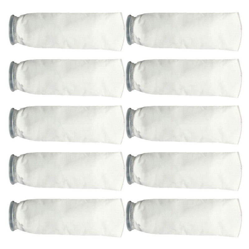 (10x) Filter Socks Felt 200 Micron Sock Aquarium Fish Tank Wet Dry Sump White