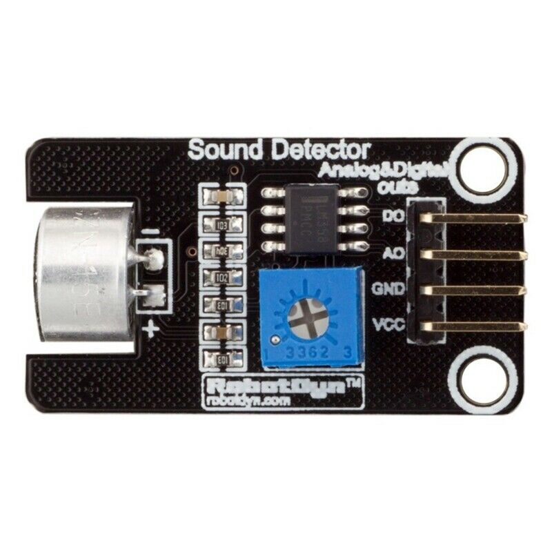 RobotDyn Microphone Sound (Voice) Detector Module, Sensor, With Digital And A5R7