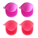 2 Pairs Silicone Pot Holder Oven Mitts Gloves Insulation Kitchen Gadgets