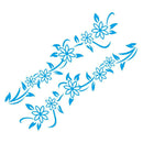 1 Pair Car Stickers Natural Flower Vine Auto Body Styling Decals (Blue)
