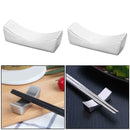 2pcs Stainless Steel Chopsticks Holder Spoon Stand Rack Table Fork Rest Storage
