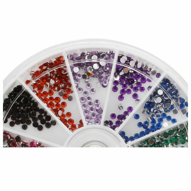 3 in 1:2400 Piece Rhinestones ,Nail Art Tweezer for Rhinestones,and 5X2 Way K7G9