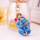 2x Handmade Pi Xiu Lucky Keychains to Bring Wealth Fortune Car Bag Key Rings