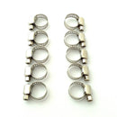 10 Pack Stainless Steel Adjustable 10-16mm Size Range Worm Gear Hose Clamp Fuel