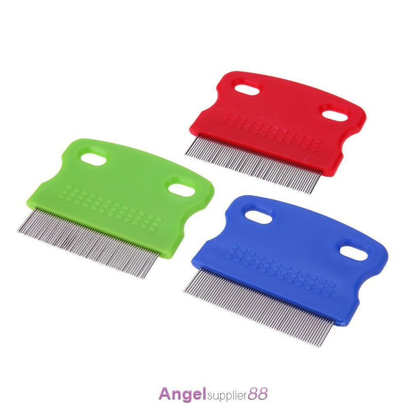 3pcs Pet Hair Flea Removal Comb Stainless Steel Teeth Hair Brush Grooming