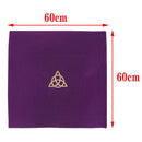 Velvet Tarot Cloth Wicca Pentacle Sun for Tarot Cards Parts Purple 60x60