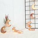 10LED Moon Shape Light Fairy String Lamp Party Wedding Christmas Home Decor