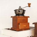 Classical Wooden Manual Coffee Grinder Stainless Steel Retro Spice Mini Bur Mill