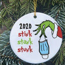 Grinch Hand Christmas Ornament Stink Stank Stunk Quarantine Ornaments Christmas