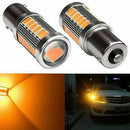 2pcs/Set Super Bright Car Light Bulb Amber P21W 1156 BA15S LED Bulbs 5630 33SMD