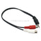 3.5mm 1/8" 1 Male to 2 Dual RCA Female  Stereo Audio  Cable Adapter