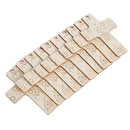 10pcs/set Wooden DIY Cross Pendant Hanging Ornaments with Rope Party Decor